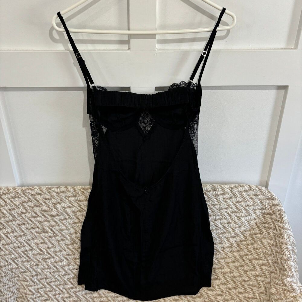NEW Princess Polly Passion Mini Dress Black Size 2 - Picture 8 of 12